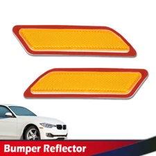 Front Bumper Reflector Light Lamp Fit For 2012-2015 BMW 320i 328i 335i LH&RH Set