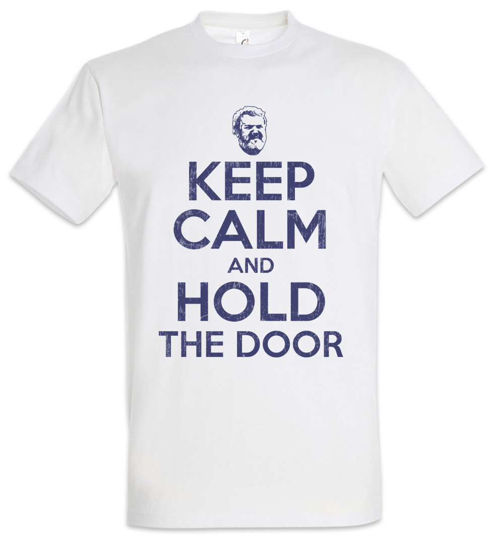 ALTRA Maglietta Keep Calm And H The Door Gioco di Hodor Fun Thrones Case