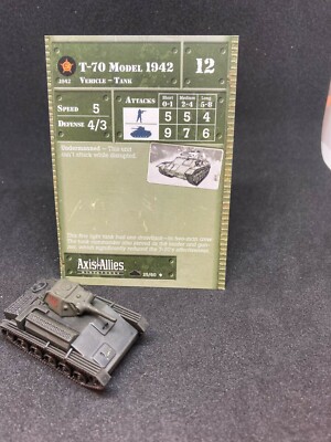 Axis and Allies Miniatures T-70 1939-1945