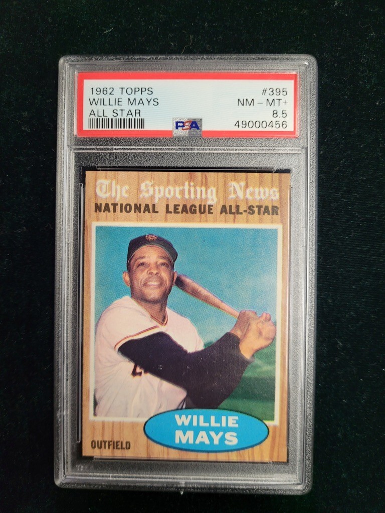1962 Topps #395 Willie Mays All Star PSA 8.5 NM- MT