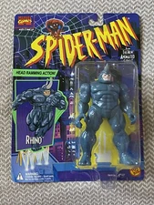 Spider-Man The Animated Series: Rhino W/Ramming Head Action Toy Biz 1994-NOS!!!