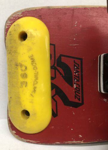 Vintage OG Santa Cruz Special Edition 80s Skateboard 7 Ply Red 