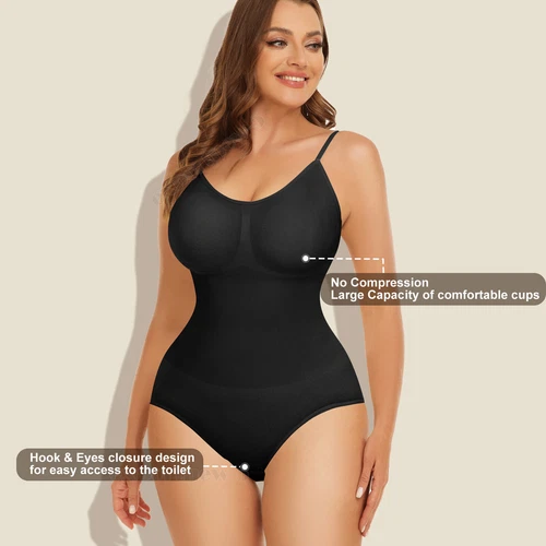 Bauchkontrolle Bodysuit Slip Sculpting Shaper Tank Top Bodys Snatched Waist - Bild 9 von 66