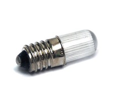 10pc Neon Indicator Lamp E10 base T10x28 AC110V Color Orange / Red Tend Taiwan