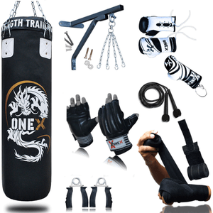 New OneX 14 Piece Boxing Training Punch Bag 20.50 Kg Fitness Bag New OneX 14 Piece Boxing Training Punch Bag 20.50 Kg Fitness Bag