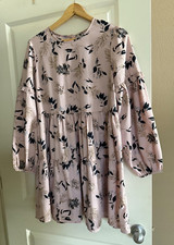 Urban Outfitters Size L Light Dusty Rose Pink Floral Babydoll Dress Size Large