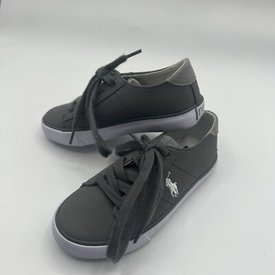 Gray Polo by Ralph Lauren Lace up sneakers sz 12 Amazon.com | Polo Ralph Lauren LEATHER/MESH-PS200-SK-HTL  main image 4