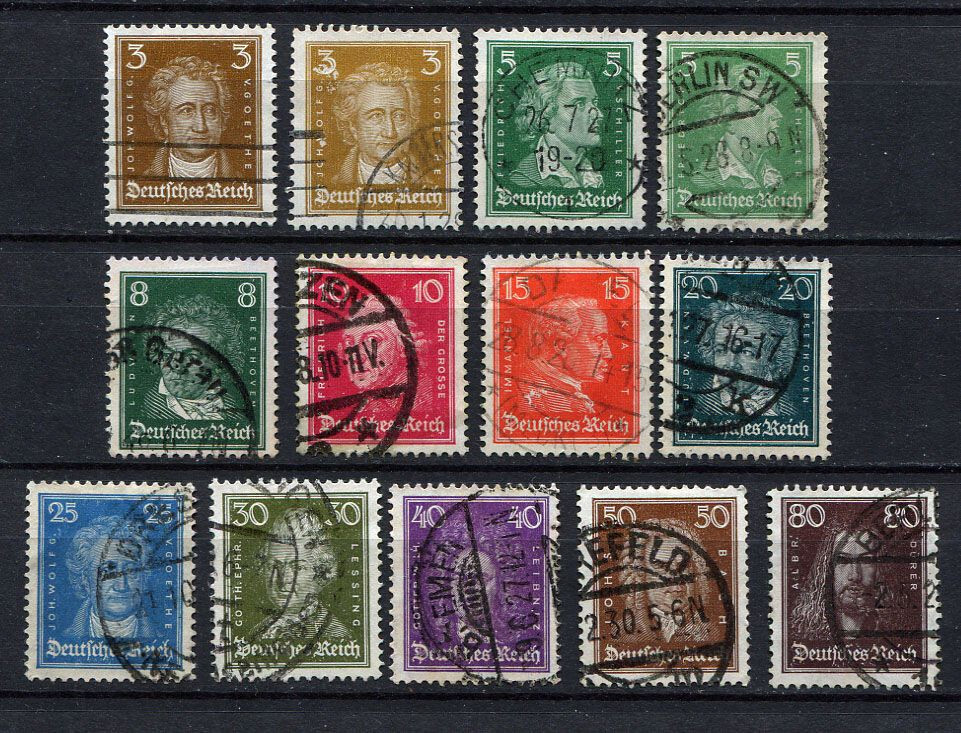 German Reich : Famous Germans set from 1926 - used | eBay Australia