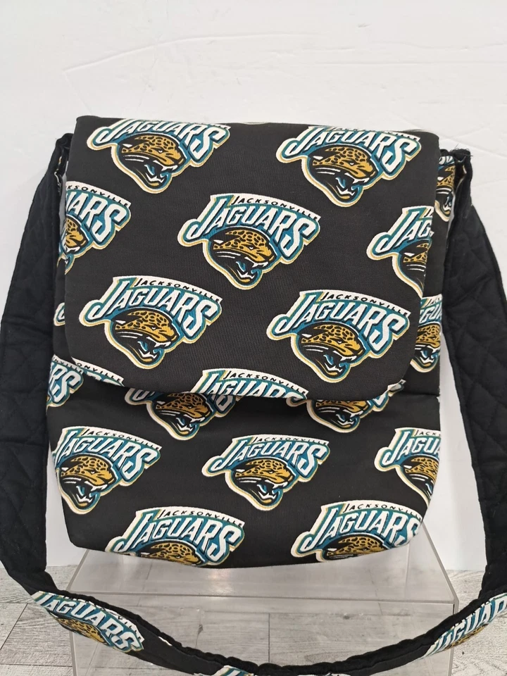 Bolso de Mano Jacksonville Jaguars Acolchado de Tela con Soporte de Tela para Gafas Foto 4 de 4