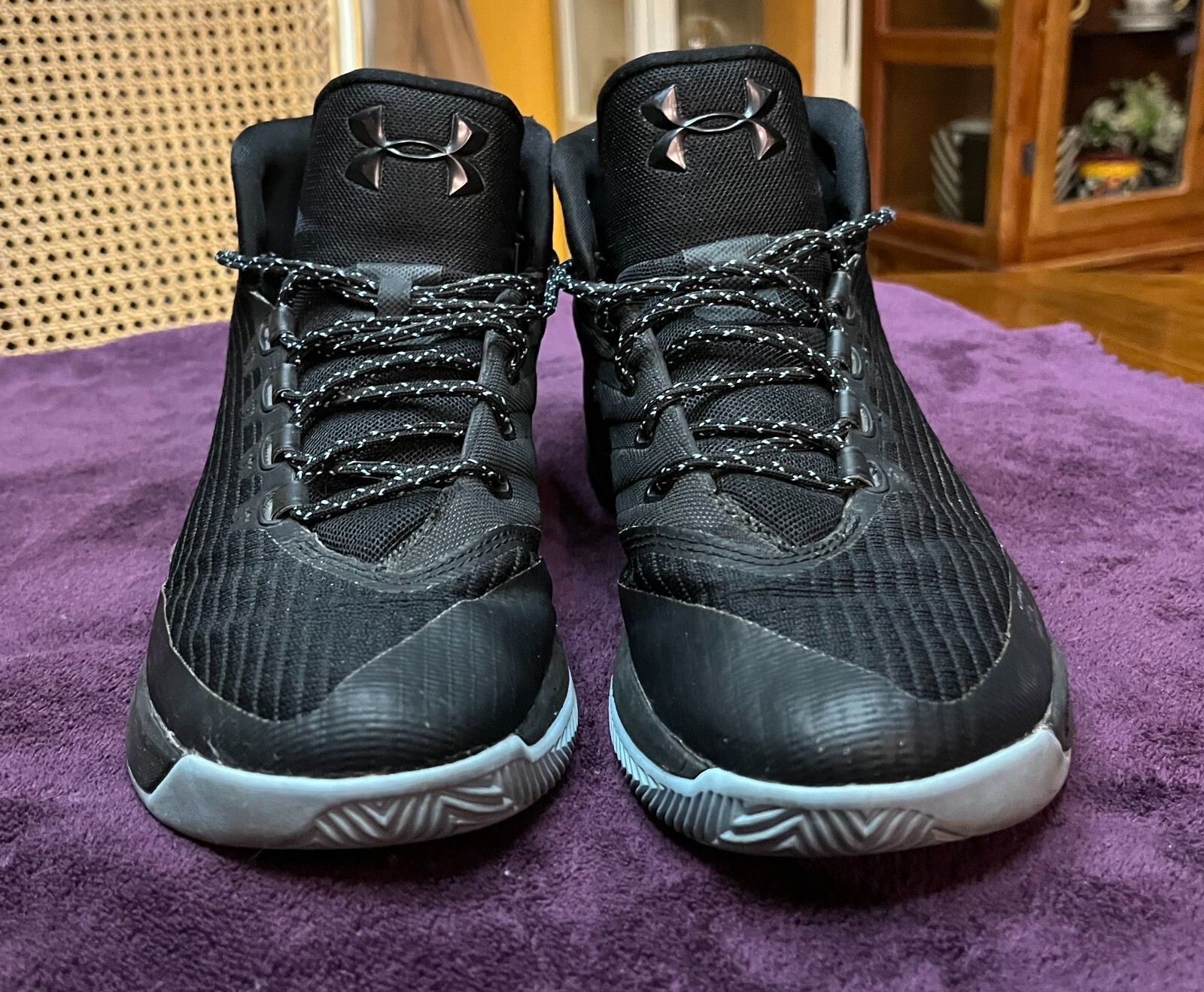UA Under Armour Curry 3 Black Carolina Blue Basketball Shoes 1269279004 Size 11 eBay