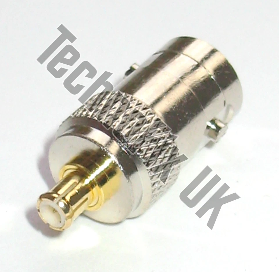 BNC female to MCX male adapter (BNC F to MCX M) - fits RTL-SDR dongle