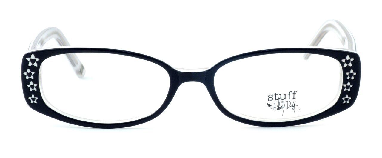 Hilary Duff HD122373-069 Blue Light Blocking Glasses Black White Multi-Focus Design