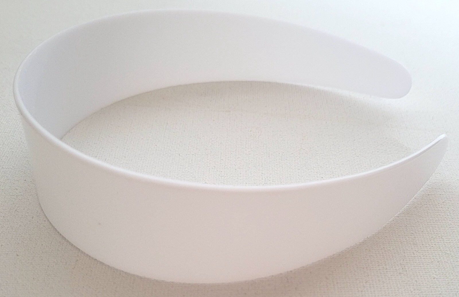 NEW 4cm Wide Plain White Plastic Aliceband Headband Retro Fashion Womens Hair UK