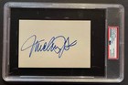 Michael J. Fox signed 4x6 index card PSA/DNA Encapsulated