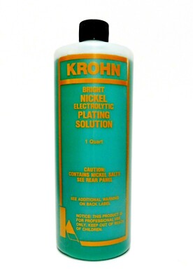 Krohn Bright Nickel Plating Solution Nickel Electrolytic Plating Bath 1 Quart