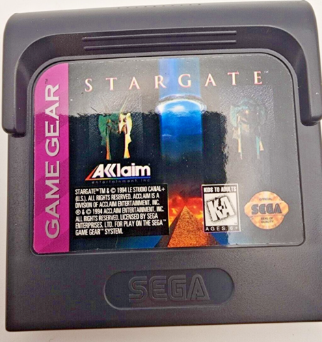 Sega Game Gear Stargate Game Good Work Cond Cleaned Tested - Picture 2 of 3