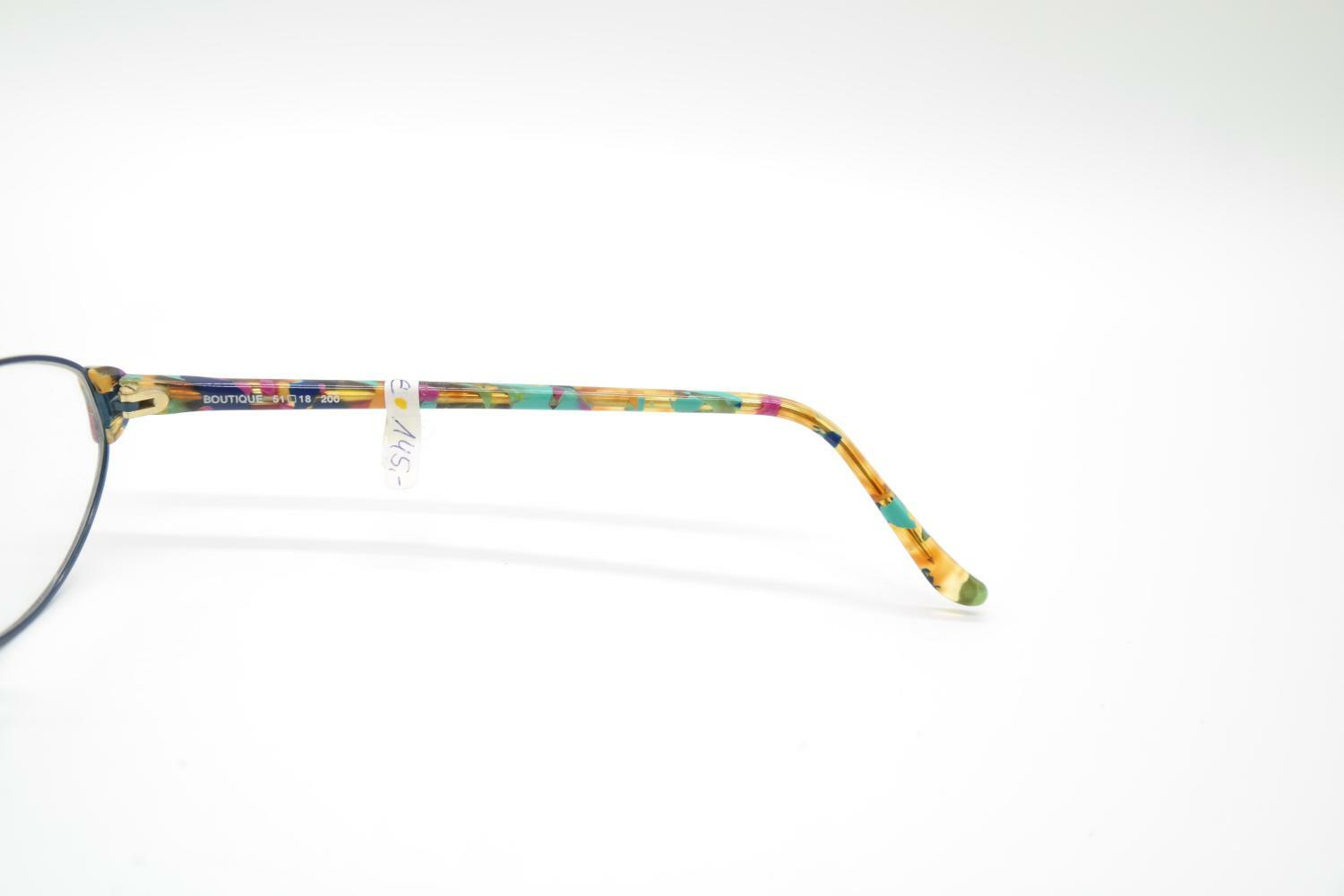 Lunettes Vintage Stepper SI 33 - Monture Ovale Bleu Transparent Et Or (NEUVE Sans étiquette)