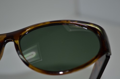 Vtg Anne Klein II For Riviera Brown Tortoise Green Cat-Eye Womens Sunglasses - Picture 7 of 7