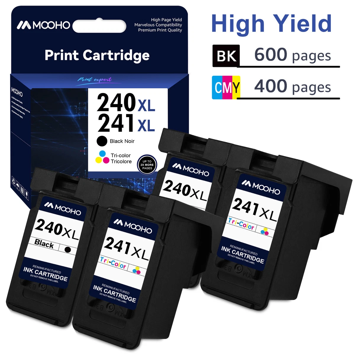 PG-240 XL CL-241 XL Ink Cartridge for Canon PIXMA MG3600 MX452 MG3220  MG3620