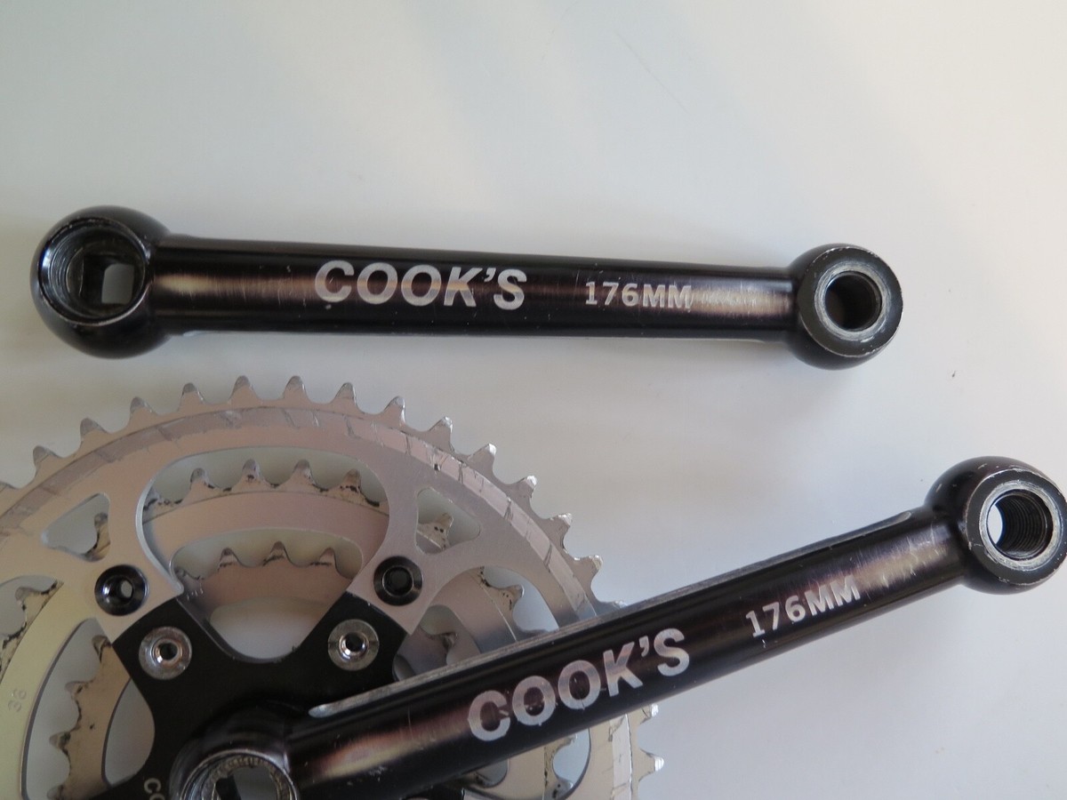 Vintage Cook 's Crankset with 46,36,26 chain rings | eBay Vintage Cook 's Crankset with 46,36,26 chain rings | eBay