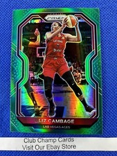 2021 #77 Liz Cambage WNBA Panini Prizm Basketball Green Prizm Aces