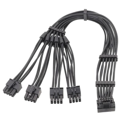 3x 4x 8Pin Male to 12VHPWR PCIE5.0 16Pin ATX3.0 Cable for RTX40 Graphics Cards