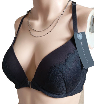 Hunkemöller Push Up Bügel - BH mit Kette ''Lorena pp'' mit Polster Schwarz 75D