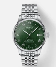 Tissot T0064071109300  Le Locle  Powermatic Watch Green Dial Box & Papers