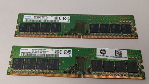 Samsung DDR4 32GB (2x16GB) 3200MHz RAM Dual Channel Kit Fast Shipping
