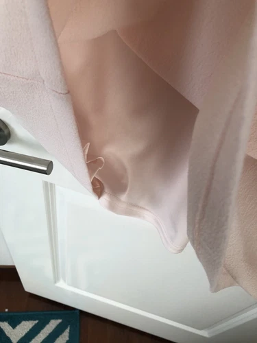 Asos Curve Dress Pale Pink Embellished With See Through Panel At Waist Size 20 - Picture 4 of 9