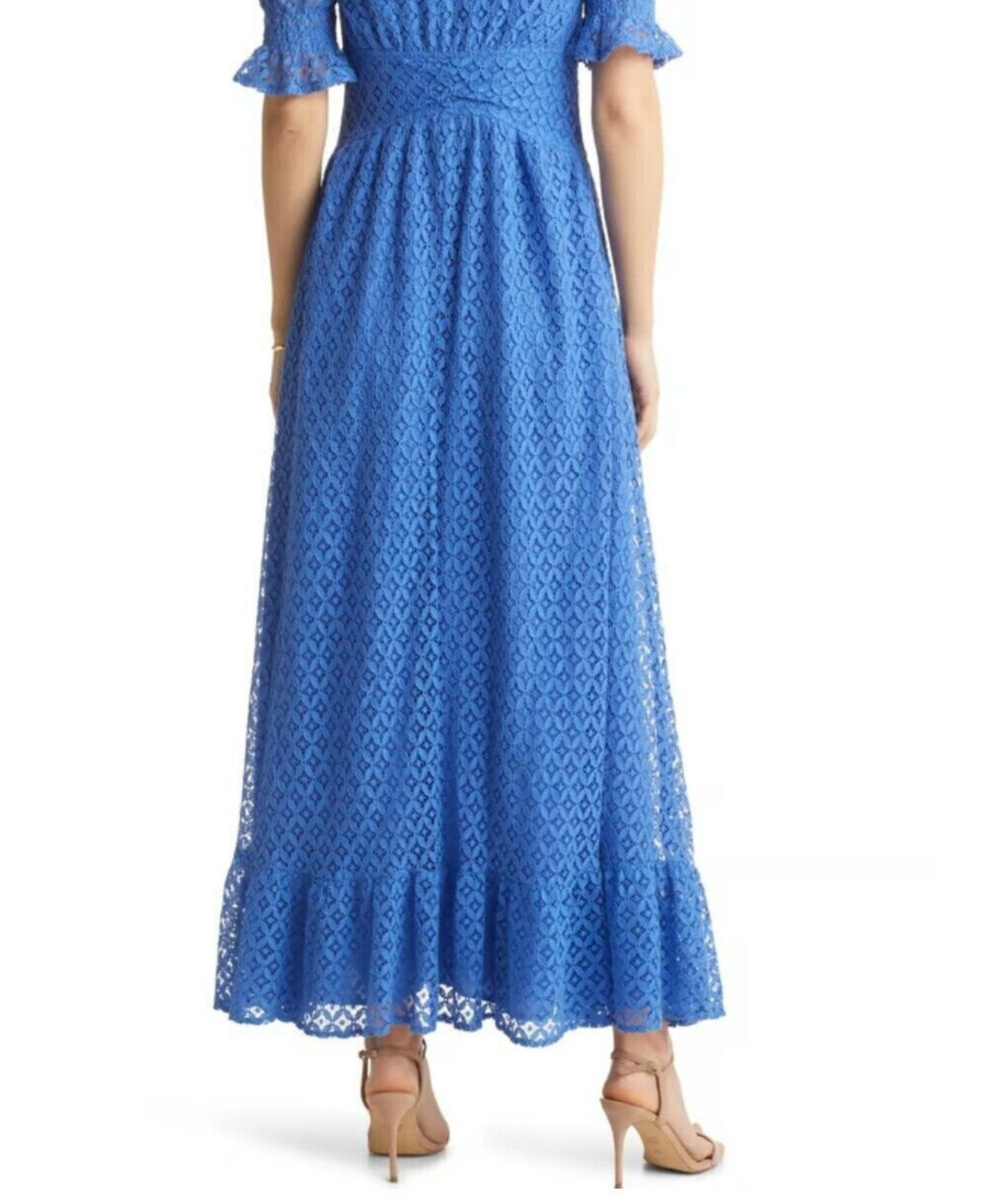 Vici Collection Lace Puff Sleeve Maxi Dress Dress Sz M *805 | eBay
