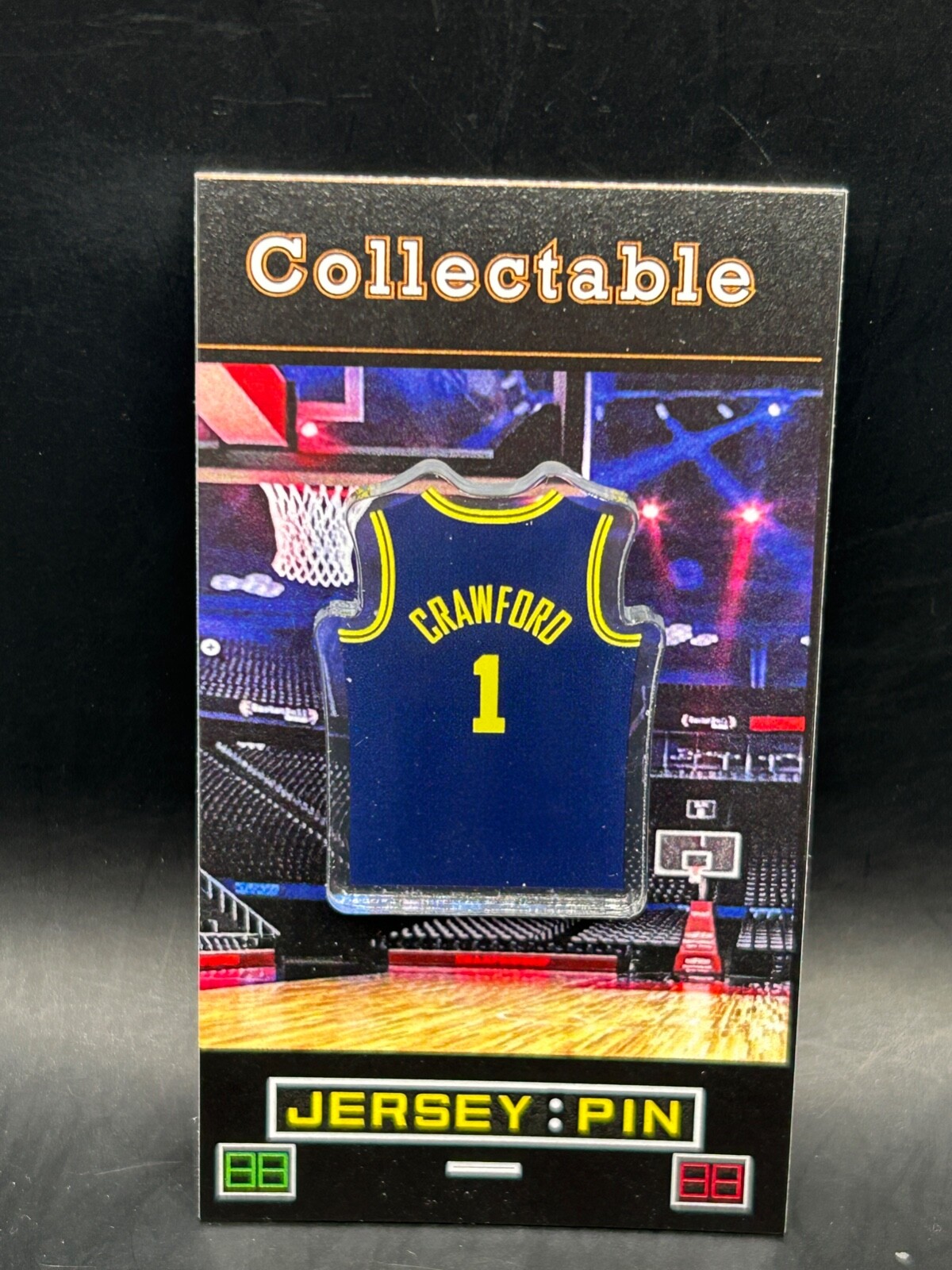Michigan Wolverines Jamal Crawford jersey lapel pin-Retro Classic Collectible