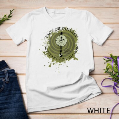 Twilight Zone Fact Or Fantasy Clock Unisex T-shirt