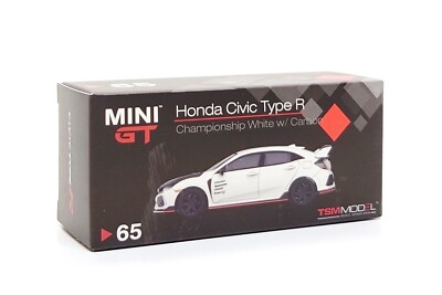 ミニカー MINI GT Honda Civic TYPE R Championship TSM Mini GT 1:64 Honda Civic Type R FK8 - Blitz White *Chase* (#95