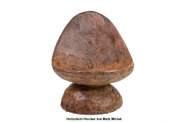 Pia Stuhl Sessel Massiver Holzstuhl Baumstamm Hocker Bei Matz Mobel Ebay