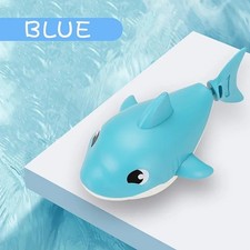 1pc Cartoon Baby Shark Water Play Toy with Wind-up Chain, Bath Toy, Beach Toy