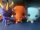 Funko Pop! Jumbo 10in #528 #456 #505 Pokémon Squirtle Charmander And Spyro Loose