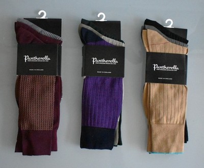 9 Paar Pantherella wadenlange Baumwollmischung Socken £180 Small UK 6-8 A3