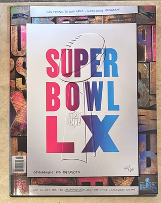 #ad #ad Super Bowl 2026 60 LX Official Program Seahawks vs Patriots NEW SHIPPED IN A BOX $27.95