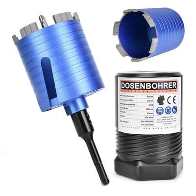 Diamant Dosensenker Turbo Dosenbohrer 82mm SDS PLUS Bohrkrone M16