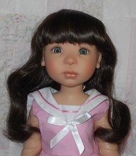 Playhouse DANIELLE Doll Wig SIZE 10/11 DARK BROWN Long Hair W/Body Bangs NWT