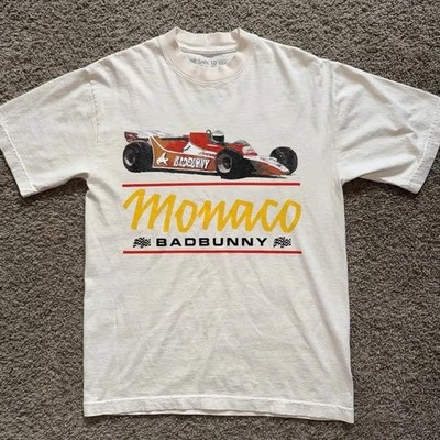Bad Bunny Monaco F1 Race Car Most Wanted Concert Tour shirt Reprint S-5XL