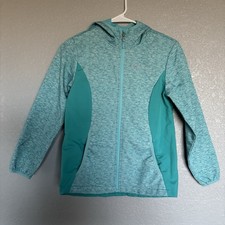 Free Country Kids Hooded Jacket Girls XL 10-12 Light Blue