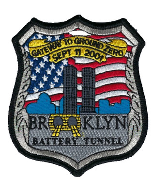 NYPD Brooklyn Battery Tunnel Gateway to Ground Zero 9-11 *Huntzman* patch NEW
