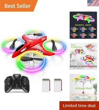 4.9-Inch Beginner Mini Drone - Crash-Proof with 15 Minutes Flight & Fun Lights