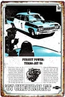 1967 Chevy Police Car Advertising All Metal Tin Sign  8x12 Vintge Distress