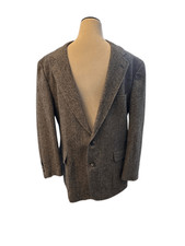 Lands End Wool Herringbone Sport Coat Sz 44R