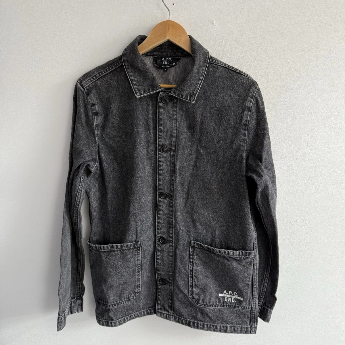 A.P.C. black denim jacket 完売品 A.P.C. black denim jacket 完売品 - メルカリ