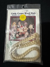 Blonde Curly Crepe Wool Hair All Cooped Up New