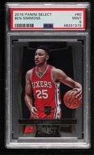 2016-17 Panini Select Concourse Ben Simmons #60 PSA 9 MINT 08f6